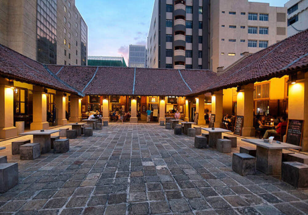 Old Dutch Hospital and shopping precinct in Colombo, Sri Lanka.