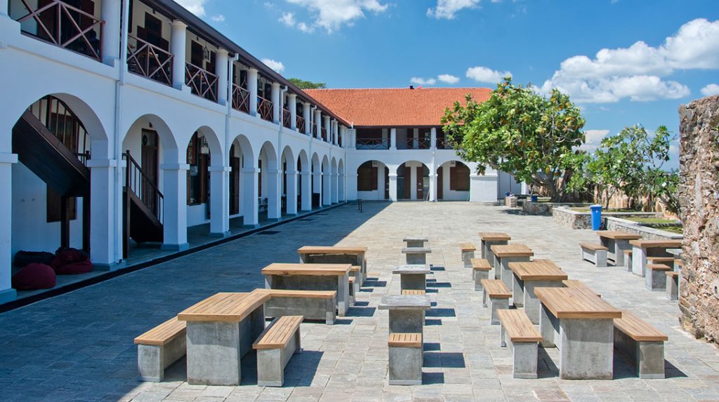 Old Dutch Hospital and shopping precinct in Colombo, Sri Lanka.